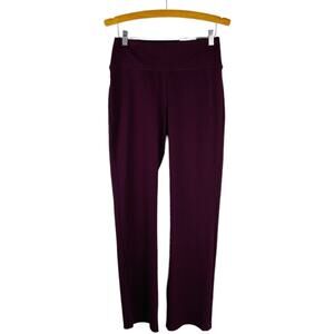 NEW Nine West burgundy red stretch knit bootcut pants medium